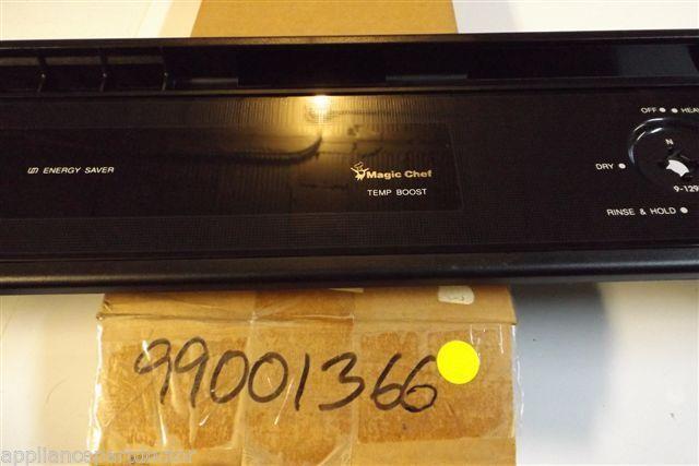 MAGIC CHEF DISHWASHER 99001366 PANEL, CONTROL (BLK) NEW IN BOX MAGIC CHEF DISHWASHER 99001366 PANEL, CONTROL (BLK) NEW IN BOX